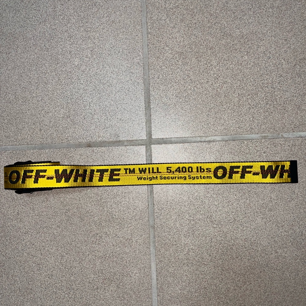 INDUSTRIAL YELLOW OFF-WHITE BELT